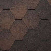 Гибкая битумная черепица Katepal Jazzy (Джази), коричневый