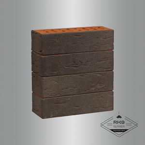 Клинкерный кирпич ЛСР "Лиссабон" тёмно-красный, Винтаж, 0.7НФ