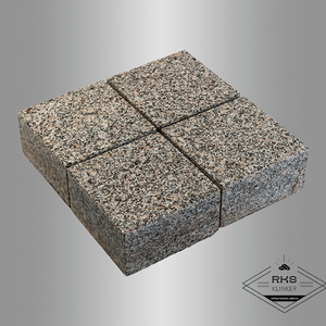 Гранитная брусчатка Каменогорская, Пиленая, 100x100 мм