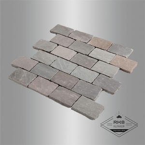Брусчатка из песчаника RKS Slate Belgian Grey 200x100x30 мм