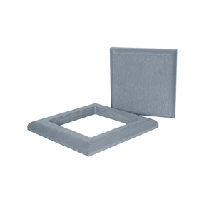 Комплект крышка и юбка для столба из ДПК KOMODO, серый