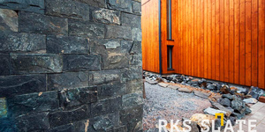 Плитка под скалу для цоколя и фасада купить Сланец черный RKS SLATE Black Mushroom (1)