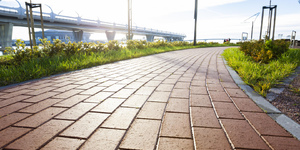 Клинкер тротуарный ЛСР Эдинбург, тёмно-красный 10