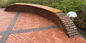 Клинкер тротуарный ЛСР Эдинбург, тёмно-красный 13