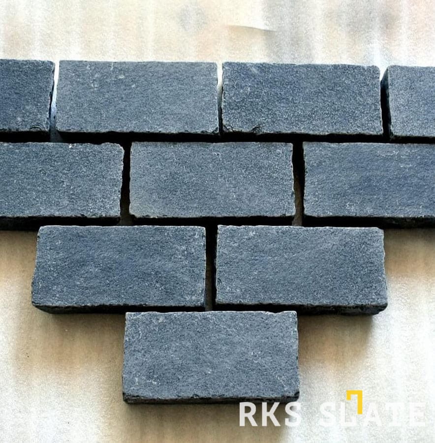 Брусчатка из известняка RKS Slate Belgian Black 200x100x40 мм 20