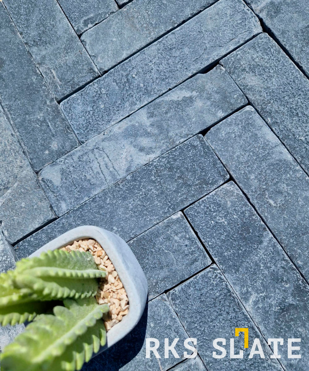 Брусчатка галтованная RKS Slate Belgian Black 100x100x40 мм 6