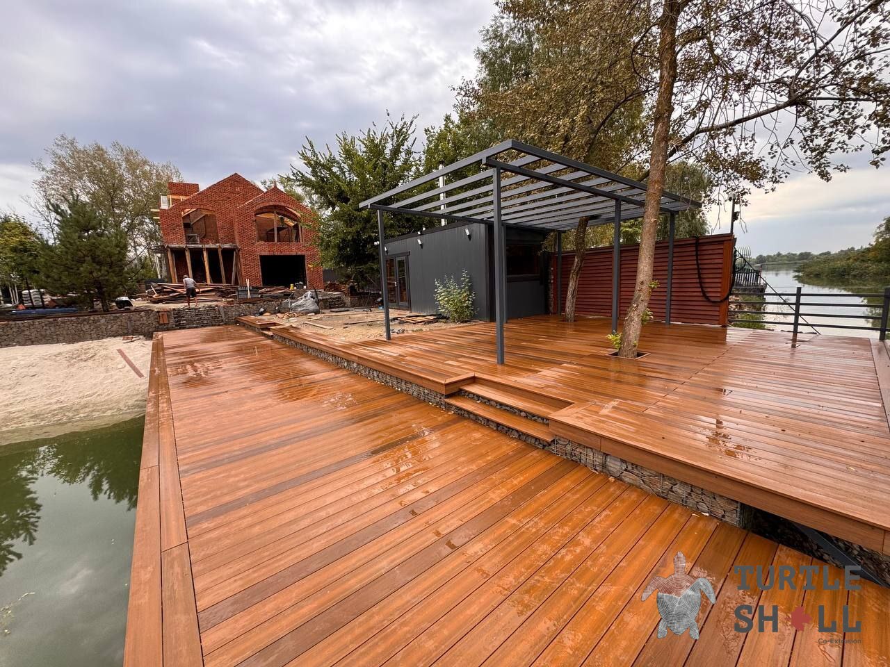 Террасная доска Turtle Shell Solid, Thai Teak, Co-Extrusion Dual 4