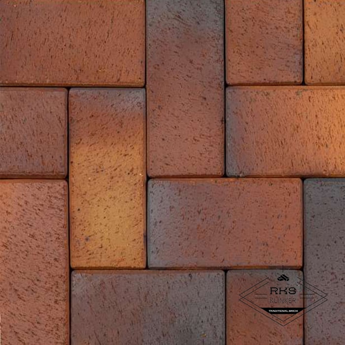 Тротуарный кирпич ABC-Klinkergruppe, Herbstlaub-geflammt, 240х118х52мм в Брянске