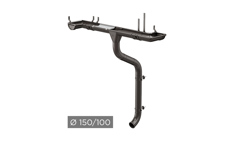 Водосточная система AQUASYSTEM PU 150/100 мм RR 32 в Брянске