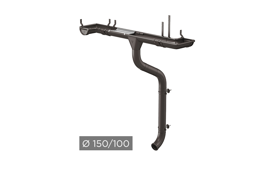 Водосточная система AQUASYSTEM PU MATT 150/100 мм RR 32 в Брянске