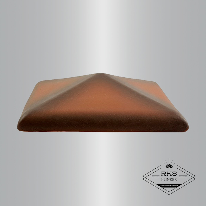 Клинкерный колпак на столб ZG Clinker, С42 425х425 мм, каштановый в Брянске