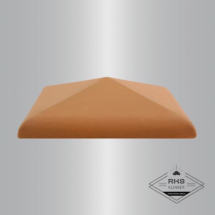 Клинкерный колпак на столб ZG Clinker, С42 425х425 мм, красный в Брянске