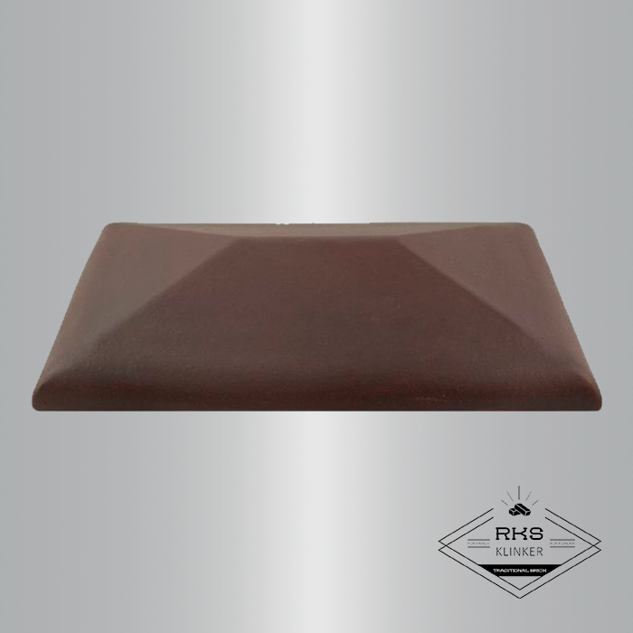 Клинкерный колпак на столб ZG Clinker, СР 300х425 мм, вишнёвый в Брянске