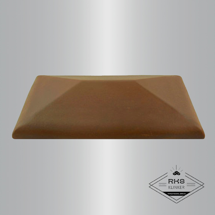 Клинкерный колпак на столб ZG Clinker, СР 300х425 мм, коричневый в Брянске