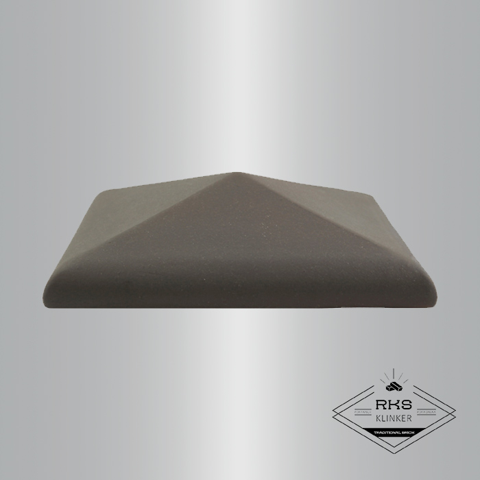Клинкерный колпак на столб ZG Clinker, С42 425х425 мм, графит в Брянске