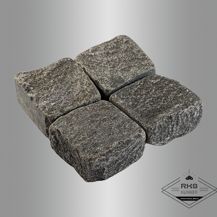 Гранитная брусчатка Габбро, Галтованная, 100x100x50 мм в Брянске