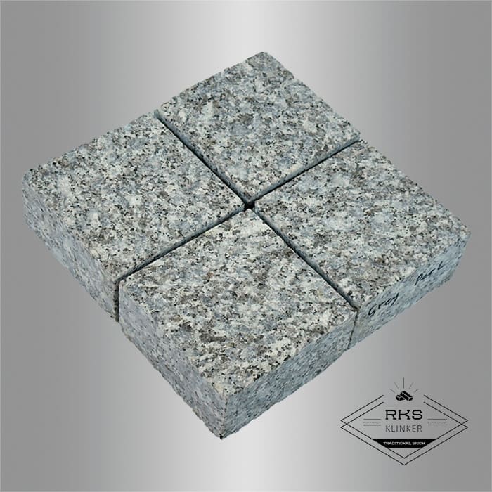 Гранитная брусчатка Grey Pearl, Пиленая, 100x100 мм в Брянске