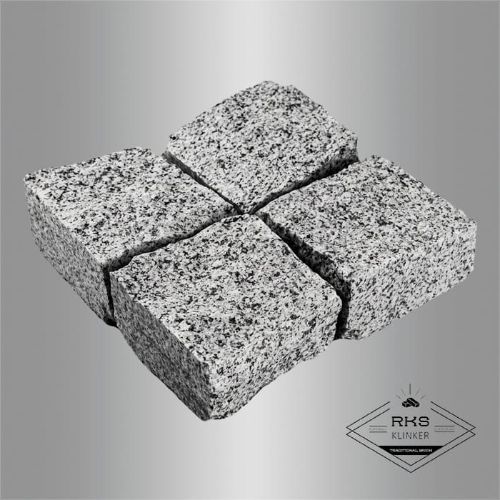 Гранитная брусчатка Камбулатовский, Колотая, 100х100 мм в Брянске