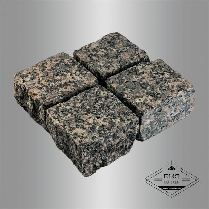 Гранитная брусчатка Малыгинский, Колотая, 100х100 мм в Брянске