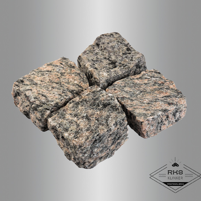 Гранитная брусчатка Ладожская, Колотая, 100x100x50 мм в Брянске