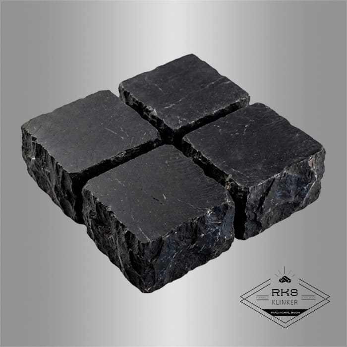 Брусчатка из известняка RKS Slate Belgian Black 100x100x40 мм в Брянске