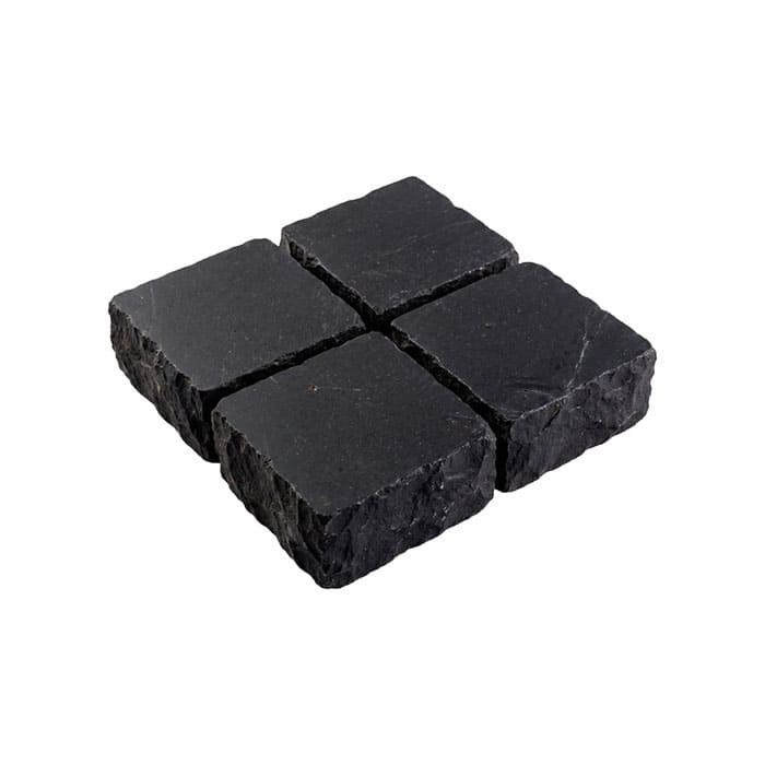 Брусчатка из известняка RKS Slate Belgian Black 100x100x30 мм в Брянске