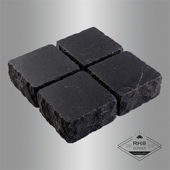 Брусчатка из известняка RKS Slate Belgian Black 100x100x30 мм в Брянске
