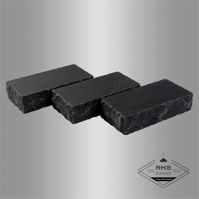Брусчатка из известняка RKS Slate Belgian Black 200x100x40 мм в Брянске