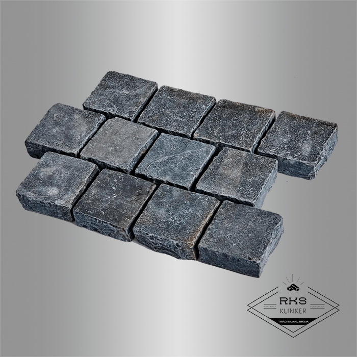 Брусчатка из известняка RKS Slate Belgian Black 100x100x30 мм в Брянске