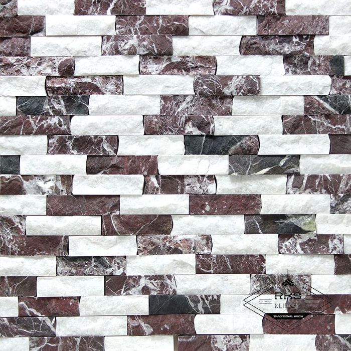 Фасадный камень Полоса - Мрамор Marble Cherry в Брянске