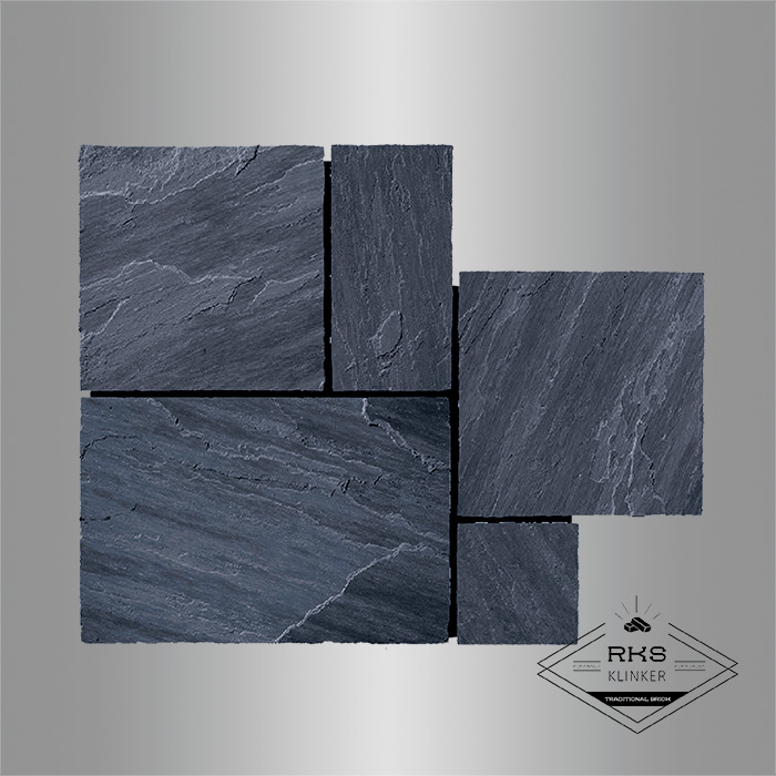 Мозаика из камня известняк RKS SLATE Belgian Black в Брянске