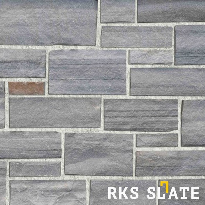 Фасадный облицовочный камень Grey Quartz Strips в Брянске