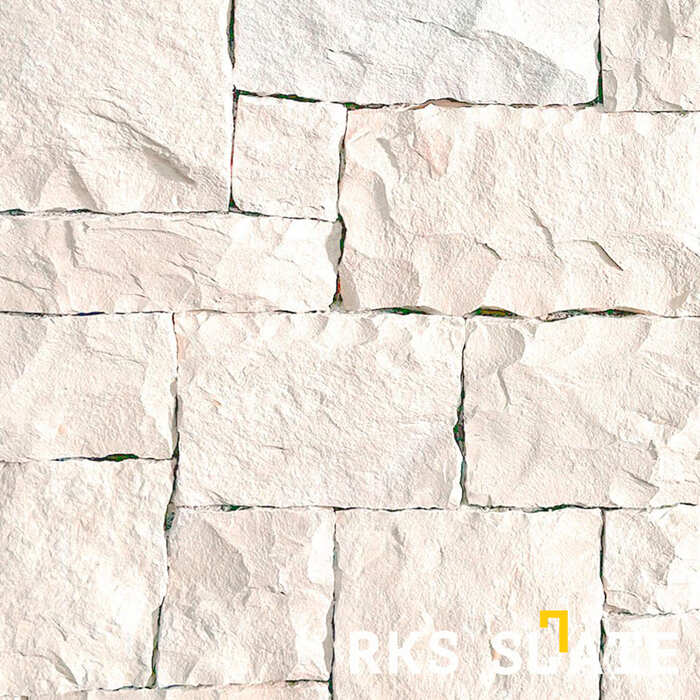 Фасадный облицовочный камень White Limestone Castle в Брянске