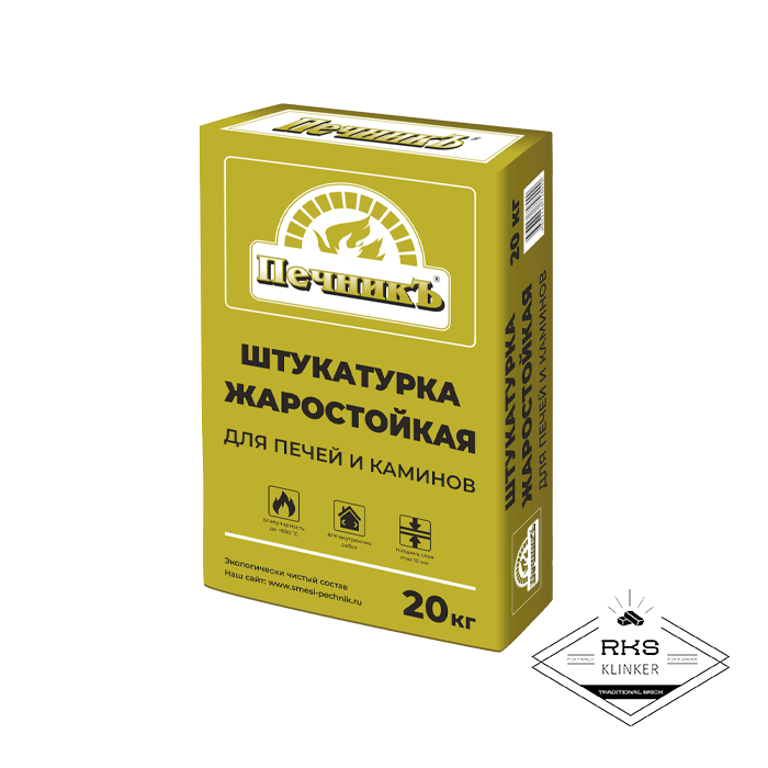Штукатурка для печей и каминов Печникъ, 20 кг в Брянске