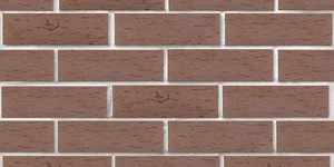 Клинкерный кирпич ЛСР Мюнхен коричневый, Береста 0,7НФ на белом шве