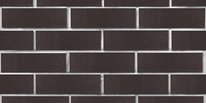 Клинкерный кирпич ЛСР глянцевый Рейкьявик чёрный, гладкий 0,7НФ на белом шве