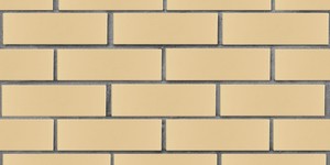 Кирпич облицовочный ЛСР, бежевый, гладкий, 1 НФ на сером шве
