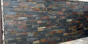 Цоколь из каменной мозаики купить 3D панели RKS SLATE Сланец Jack Multi Natural (2)
