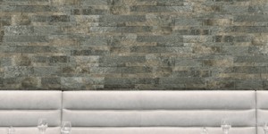 Стены под камень в интерьере 3D панели RKS SLATE Кварцит Ocean Green Natural натуральный материал