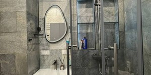 Каменная плитка для ванной, душевой, суны на стены и пол от RKS SLATE Сланец Deoli Green Brushed заказать с доставкой (2)